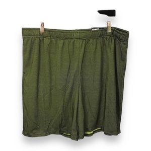 Tek Gear Mens 9” Athletic Pull-on Mesh Shorts, Electric Black, size XXL